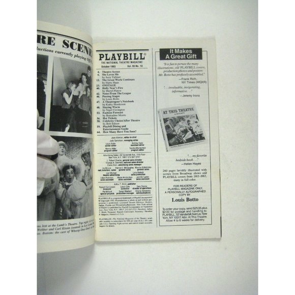 Whoop Dee Doo! Playbill October 1993 Crabtree David Lowenstein Skobel Tulin - Picture 3 of 7